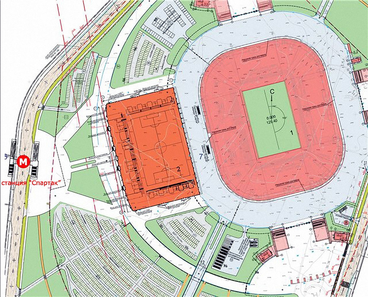 Карта стадиона арена. План стадиона Спартака Арена.